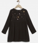 Preview: IKKS city black "mirror" dress noir